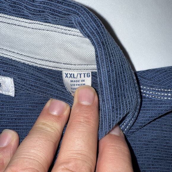 Tommy Bahama Yale University Polo Shirt Men XXL 2XL Embroidered Blue - Picture 4 of 8